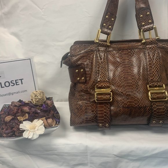 MNG Snakeskin Effect Handbag - Picture 2 of 2